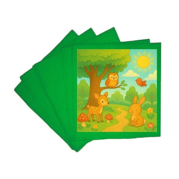 Guardanapo de Papel Personalizado Bosque Encantado