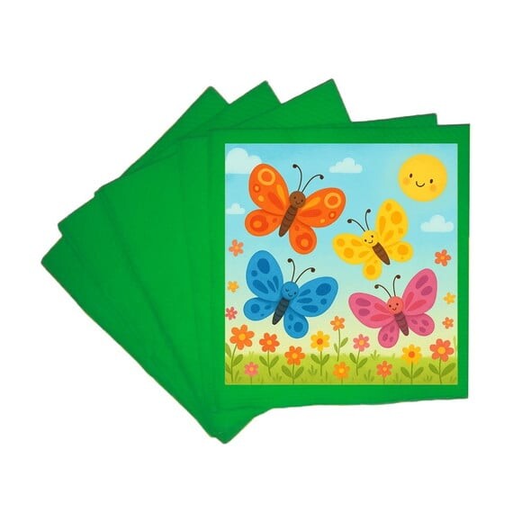 Guardanapo de Papel Personalizado Borboletas