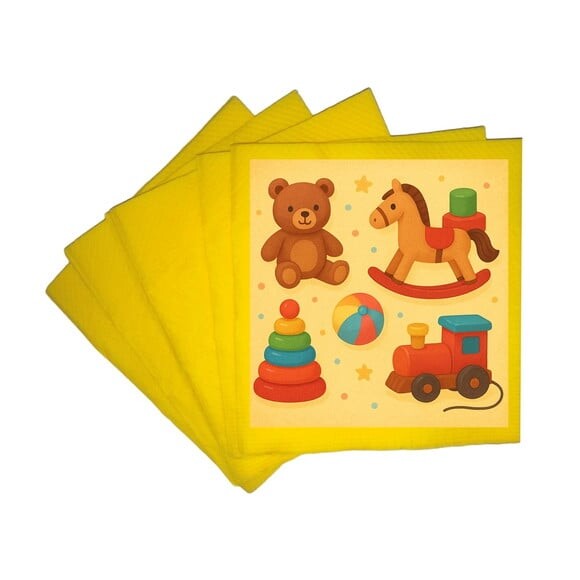 Guardanapo de Papel Personalizado Brinquedos Clássicos