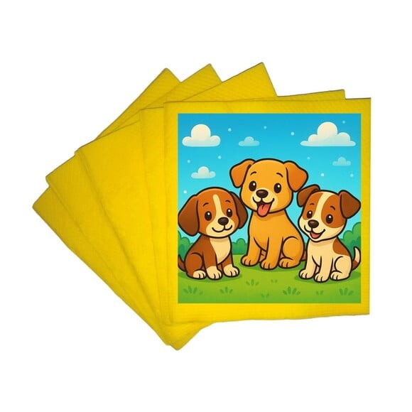 Guardanapo de Papel Personalizado Cachorrinhos