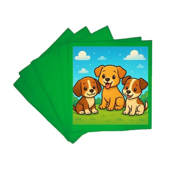 Guardanapo de Papel Personalizado Cachorrinhos