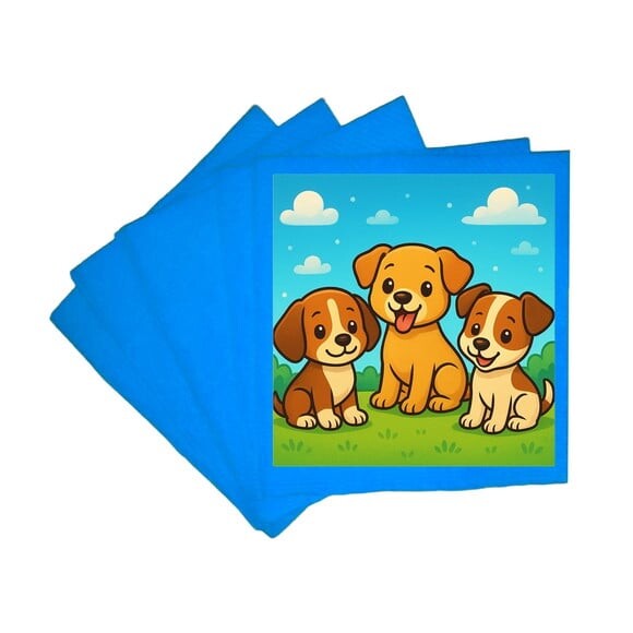 Guardanapo de Papel Personalizado Cachorrinhos