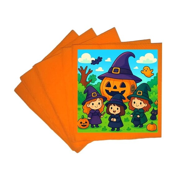 Guardanapo de Papel Personalizado Bruxinhas Fofas
