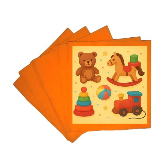 Guardanapo de Papel Personalizado Brinquedos Clássicos