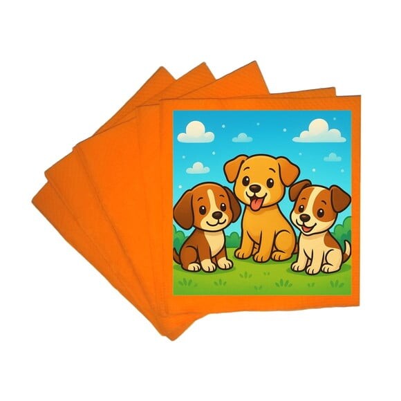 Guardanapo de Papel Personalizado Cachorrinhos