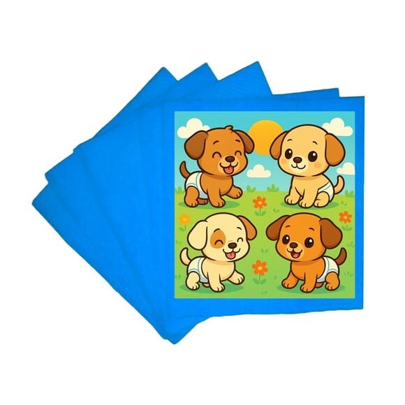 Guardanapo de Papel Personalizado Cachorrinhos Baby