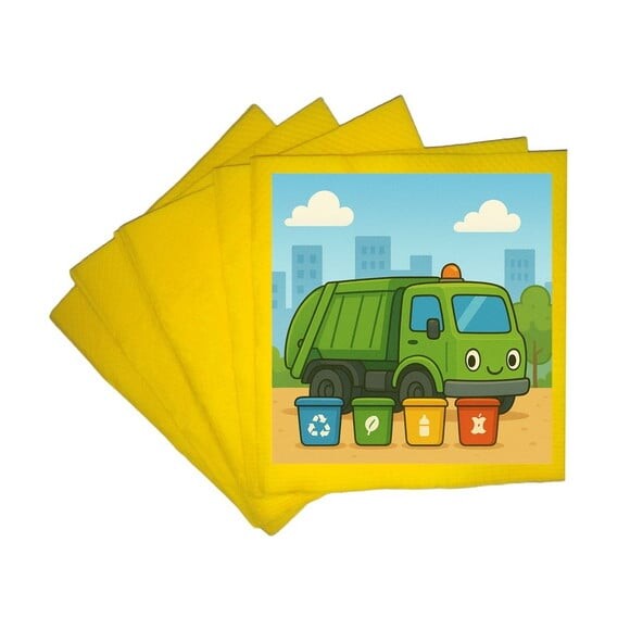 Guardanapo de Papel Personalizado Caminhão de Lixo