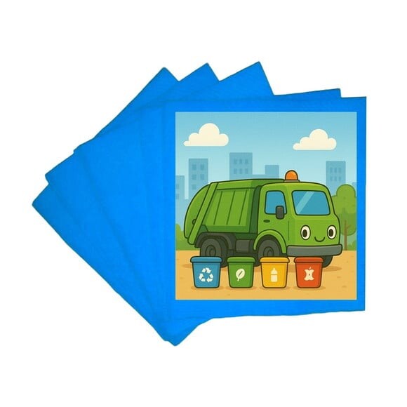 Guardanapo de Papel Personalizado Caminhão de Lixo