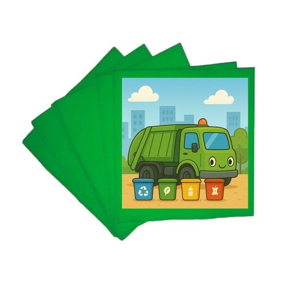 Guardanapo de Papel Personalizado Caminhão de Lixo