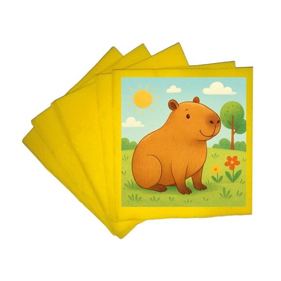 Guardanapo de Papel Personalizado Capivara