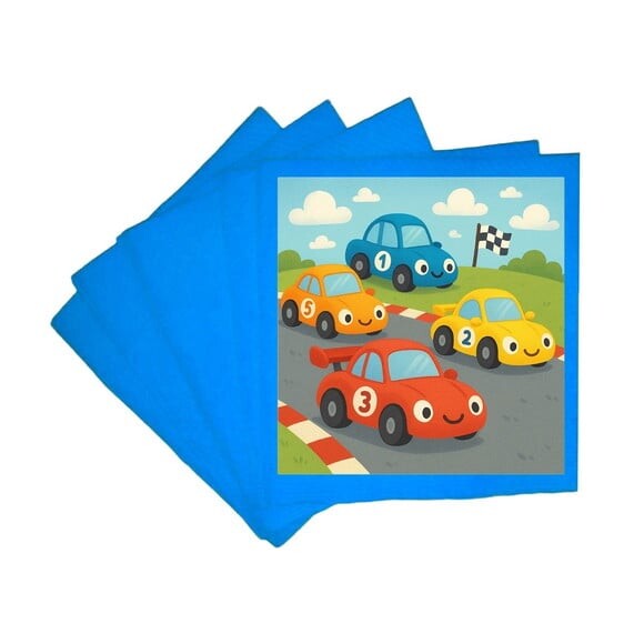 Guardanapo de Papel Personalizado Carros de Corridas