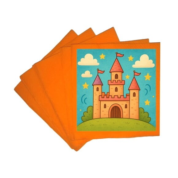 Guardanapo de Papel Personalizado Castelo Encantado