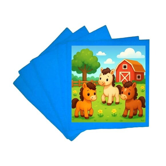 Guardanapo de Papel Personalizado Cavalinhos