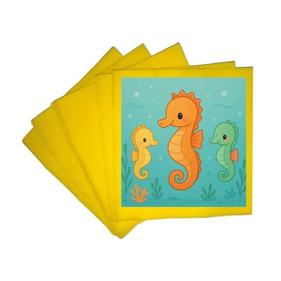Guardanapo de Papel Personalizado Cavalos Marinhos