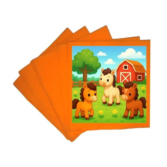 Guardanapo de Papel Personalizado Cavalinhos