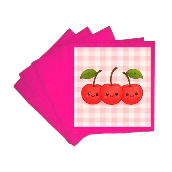 Guardanapo de Papel Personalizado Cerejinha