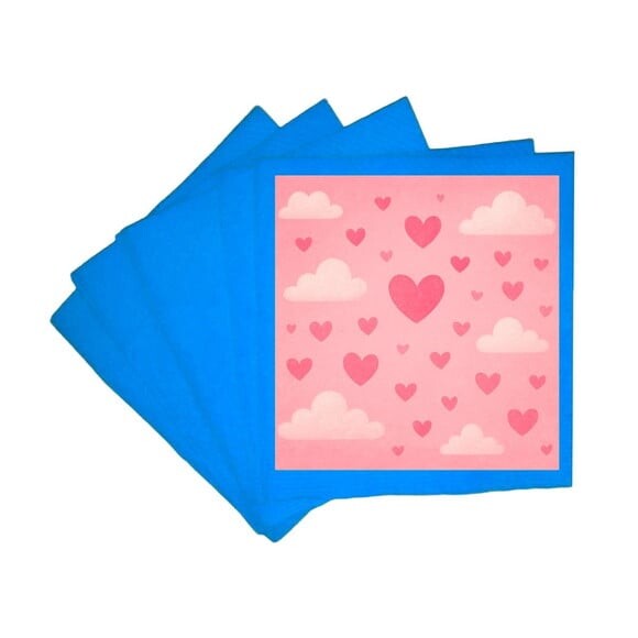 Guardanapo de Papel Personalizado Céu Rosa