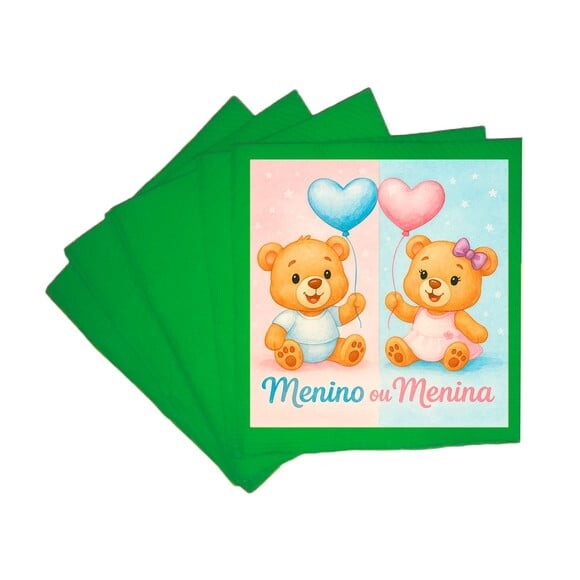 Guardanapo de Papel Personalizado Chá de Revelação