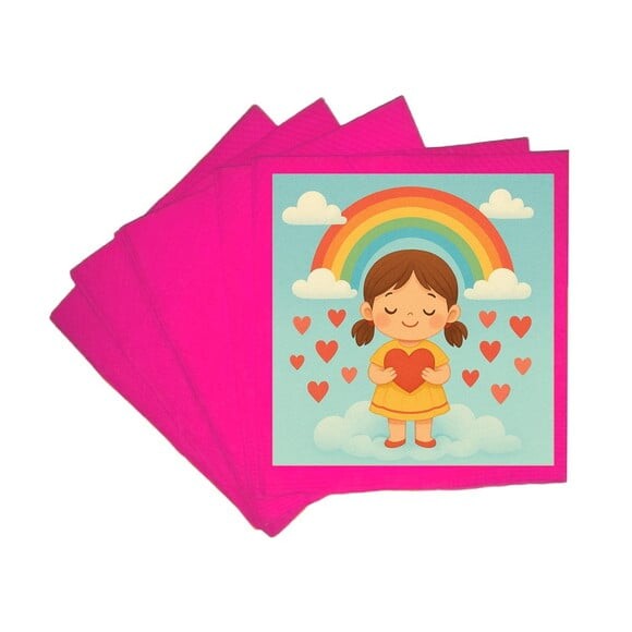 Guardanapo de Papel Personalizado Chuva de Amor