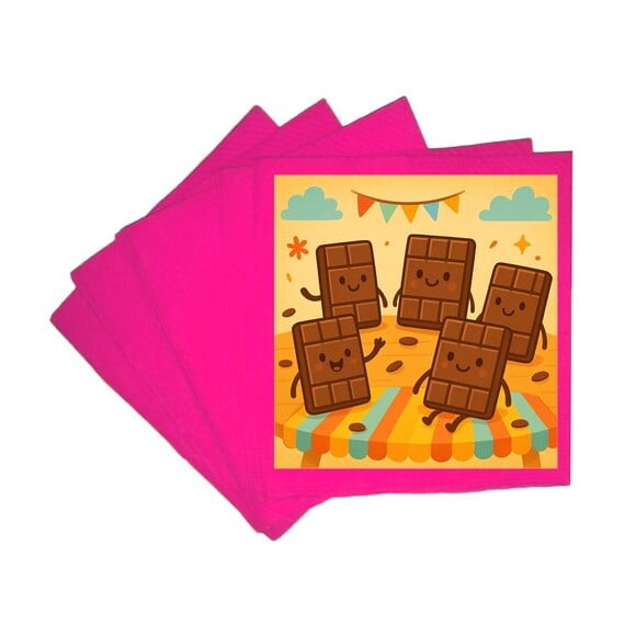 Guardanapo de Papel Personalizado Chocolates
