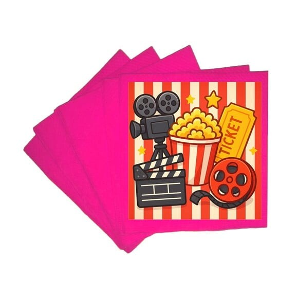 Guardanapo de Papel Personalizado Cinema