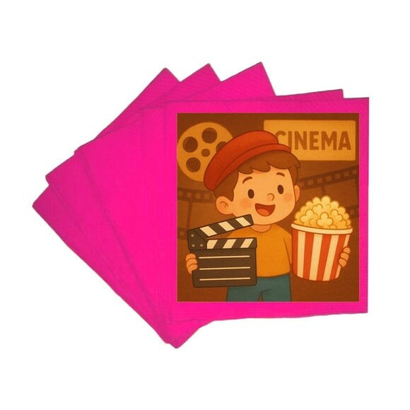 Guardanapo de Papel Personalizado Cinema Antigo