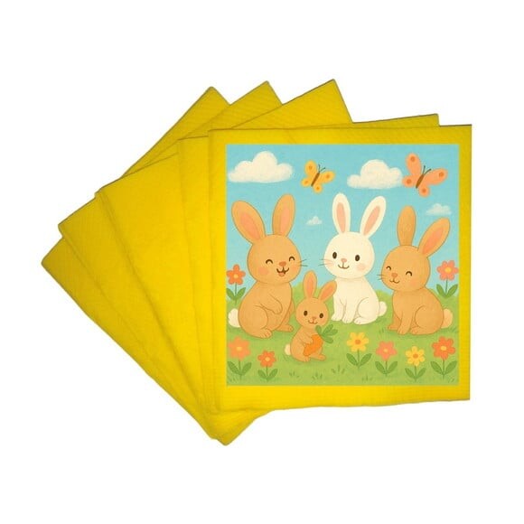 Guardanapo de Papel Personalizado Coelhinhos