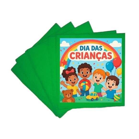 Guardanapo de Papel Personalizado Dia das Crianças