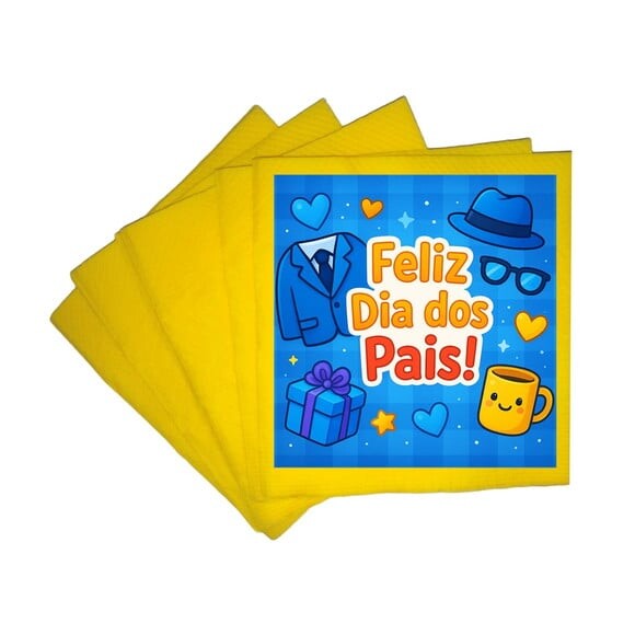Guardanapo de Papel Personalizado Dia dos Pais