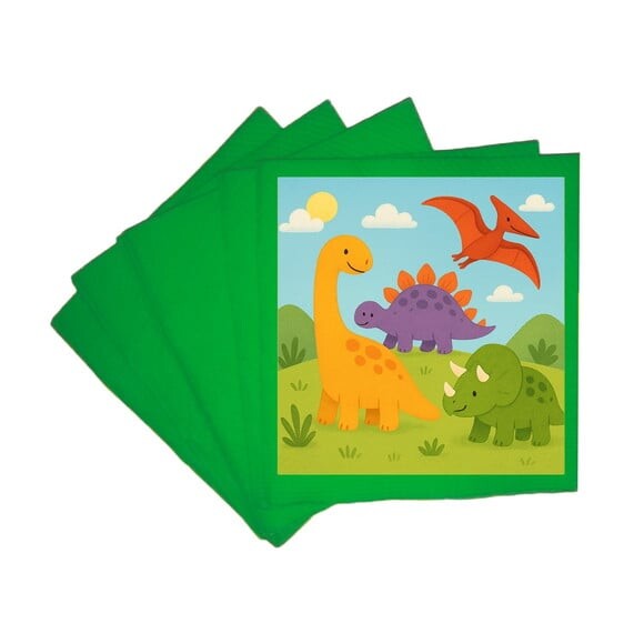Guardanapo de Papel Personalizado Dinossauros