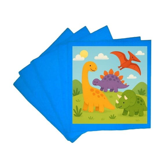 Guardanapo de Papel Personalizado Dinossauros