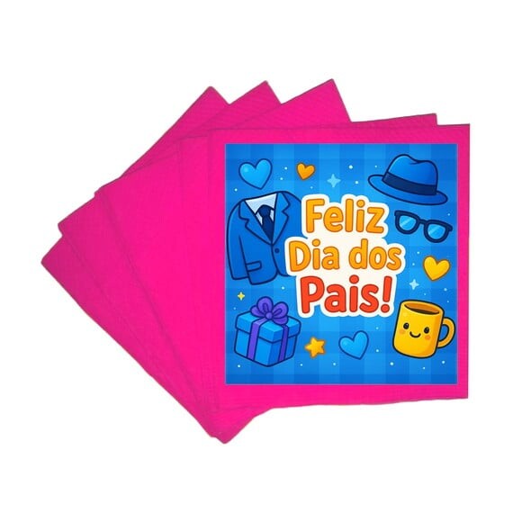 Guardanapo de Papel Personalizado Dia dos Pais