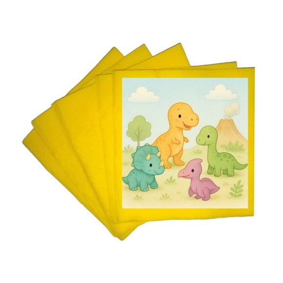 Guardanapo de Papel Personalizado Dinossauros Baby