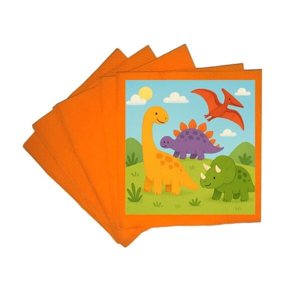 Guardanapo de Papel Personalizado Dinossauros