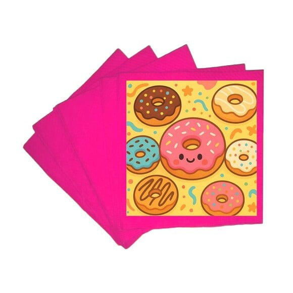 Guardanapo de Papel Personalizado Donuts