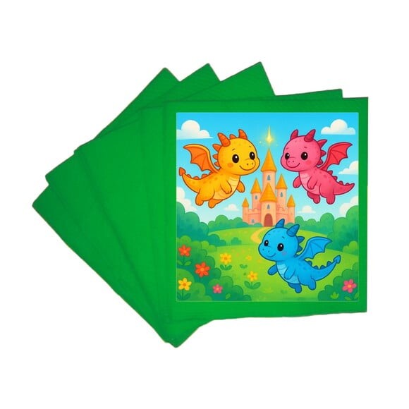 Guardanapo de Papel Personalizado Dragões