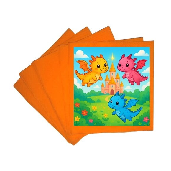 Guardanapo de Papel Personalizado Dragões