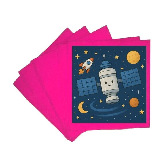 Guardanapo de Papel Personalizado Estação Espacial