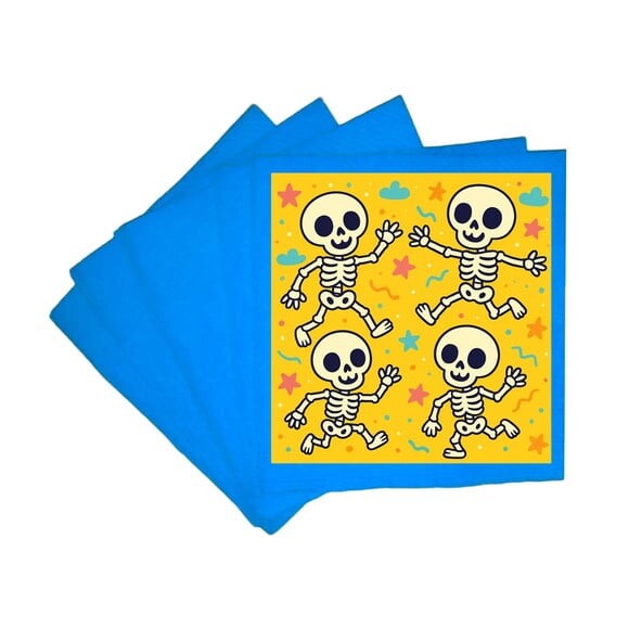 Guardanapo de Papel Personalizado Esqueletinhos Kids