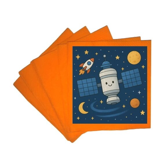 Guardanapo de Papel Personalizado Estação Espacial
