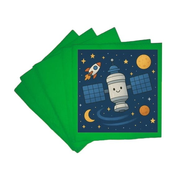 Guardanapo de Papel Personalizado Estação Espacial