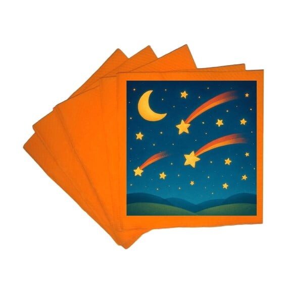 Guardanapo de Papel Personalizado Estrelas Cadentes