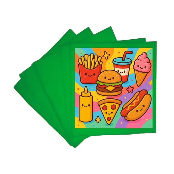 Guardanapo de Papel Personalizado Fast Food