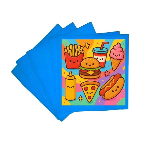 Guardanapo de Papel Personalizado Fast Food