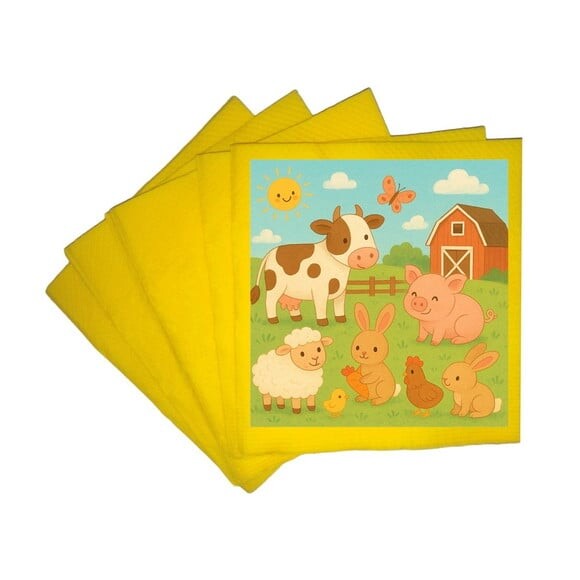 Guardanapo de Papel Personalizado Fazendinha