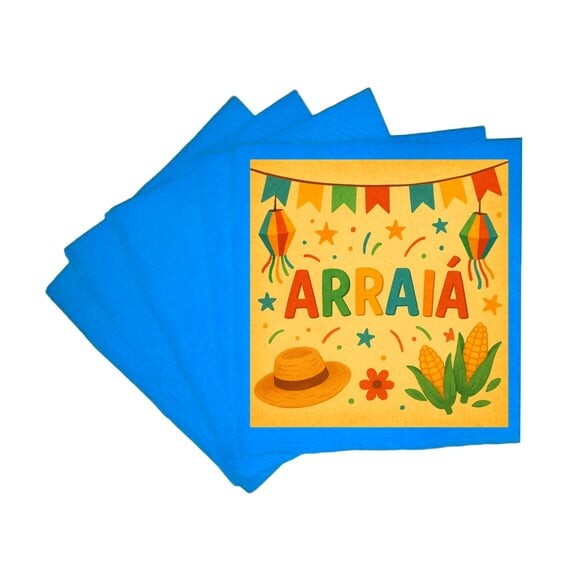 Guardanapo de Papel Personalizado Festa Junina Arraiá