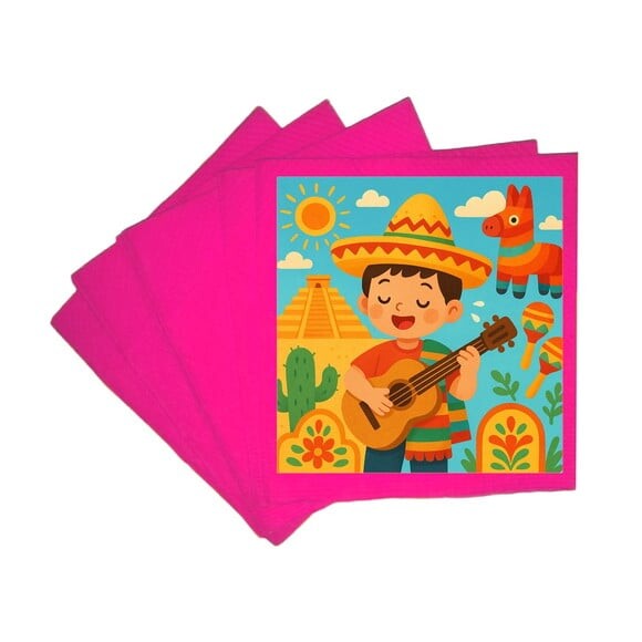 Guardanapo de Papel Personalizado Festa Mexicana