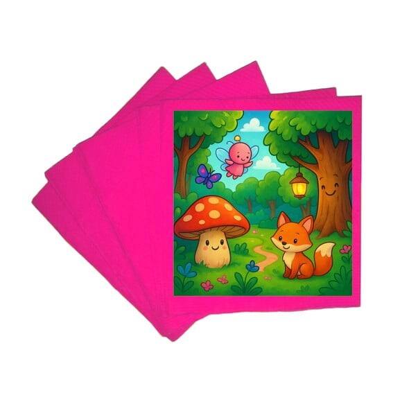 Guardanapo de Papel Personalizado Floresta Encantada