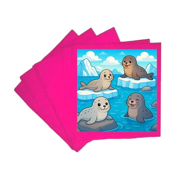 Guardanapo de Papel Personalizado Focas