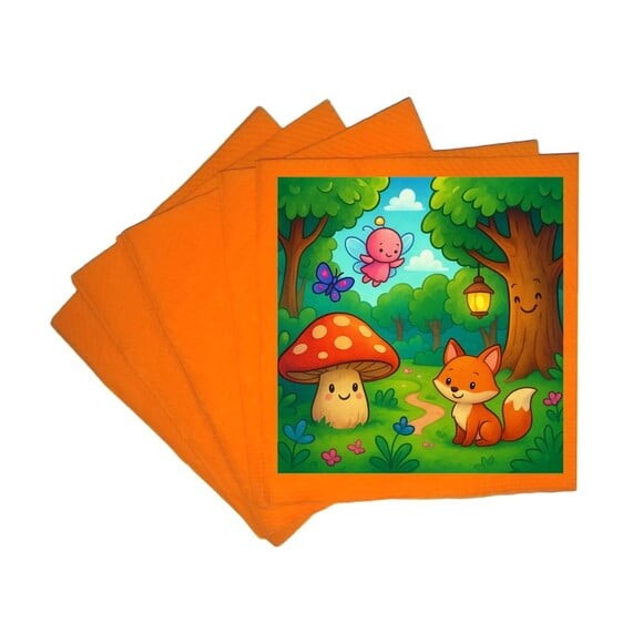 Guardanapo de Papel Personalizado Floresta Encantada
